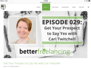 Brent Jones Branding Example 2 for Write Mix for Business post by Sue-Ann Bubacz showing colors logo etc