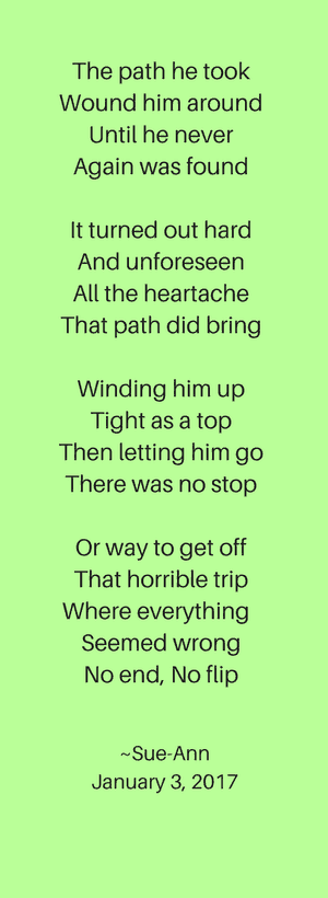 Poem a Day by Sue-Ann Bubacz example three