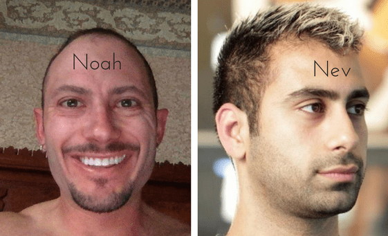 Noah Kagan and Neville Medhora for WriteMixforBusiness post by Sue-Ann Bubacz