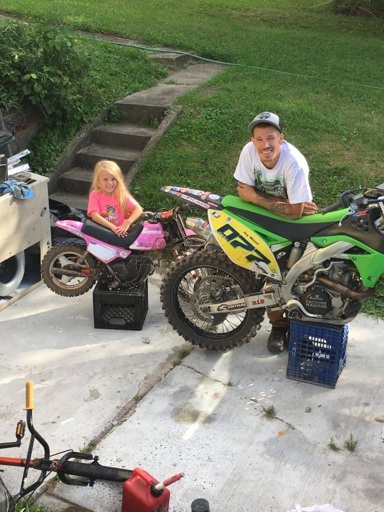 Ryder and Jay Wetzel, daughter and dad race team, #770 and #077!