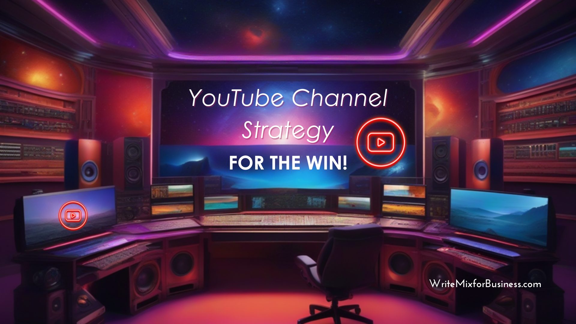 YouTube Channel Strategy for the Win, Visual 2 for Write Mix for Business Post by Sue-Ann Bubacz