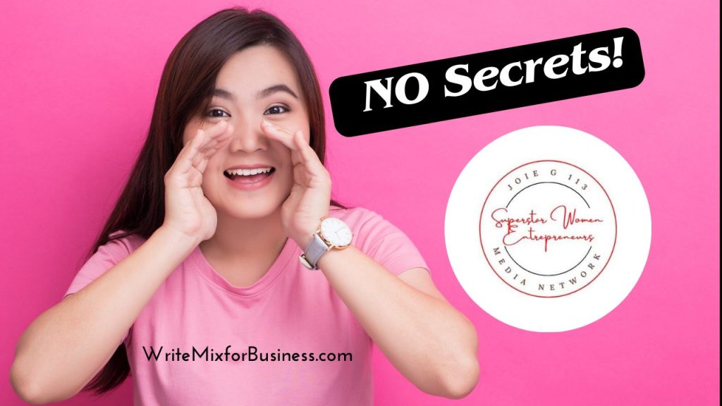 nO sECRETS: podcasting secrets revealed with Joie Gharrity nO sECRETS: PODCASTING SECRETS REVEALED POST